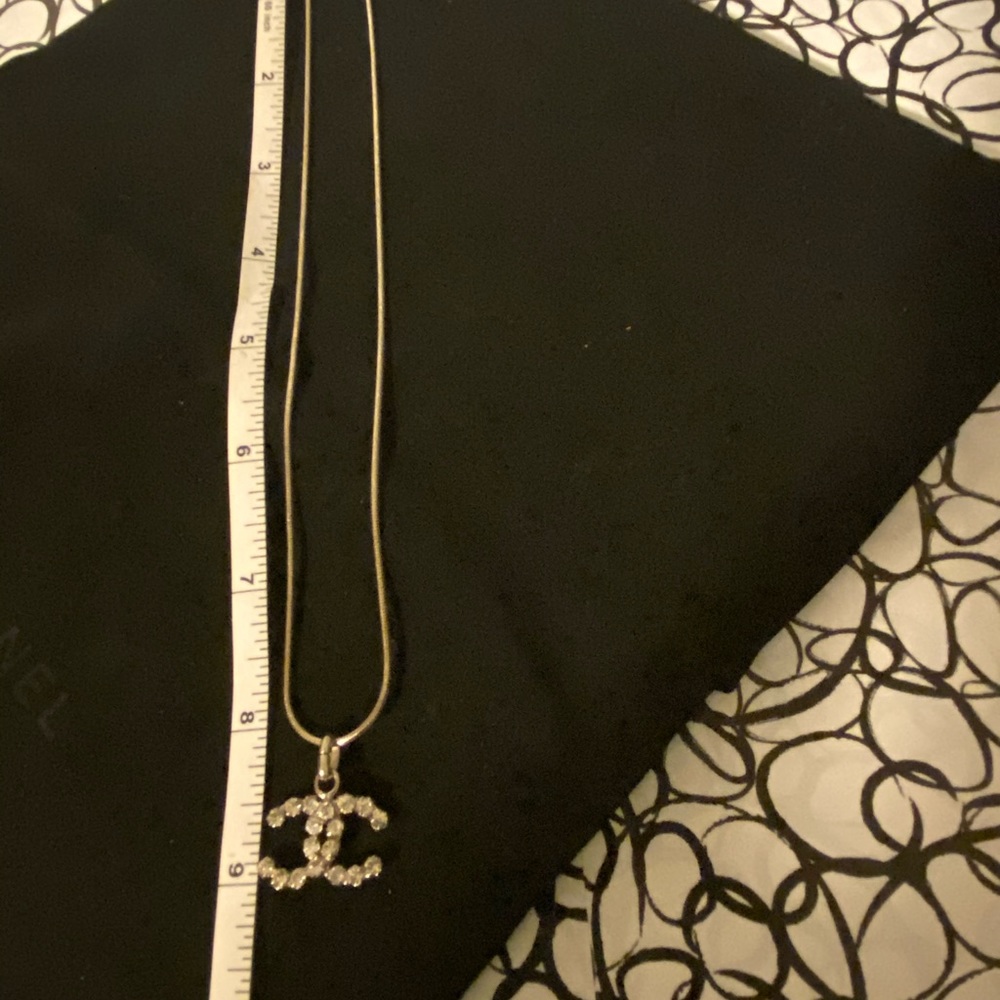 Chanel cc logo vintage crystal necklaces - Picture 8 of 12